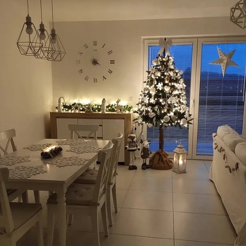 DomTextilu Krásny vianočný stromček s kmeňom 190 cm 66998