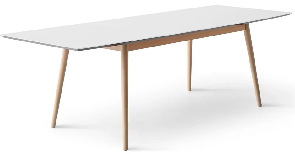 Rozkladací jedálenský stôl s bielou doskou a prídavnou doskou 90x165 cm Meza – Hammel Furniture