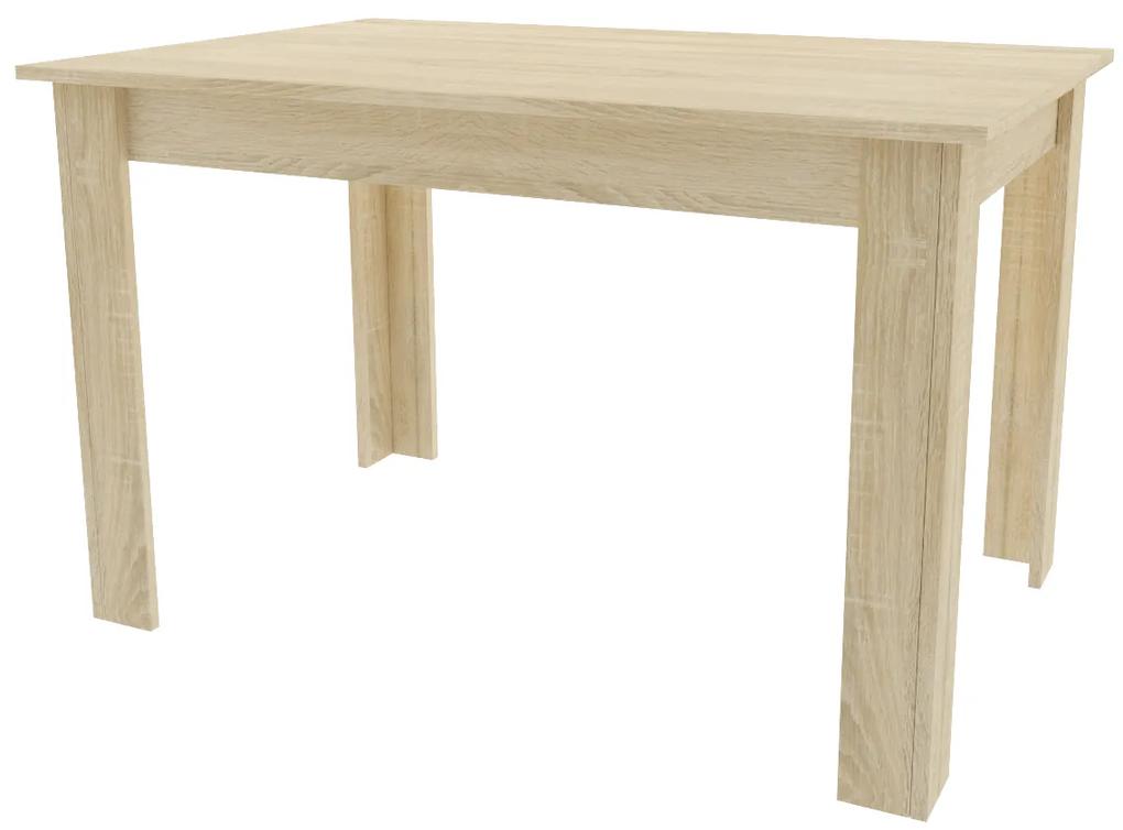 Jedálenský stôl s doskou v dekore dub sonoma UMEKO 120x80