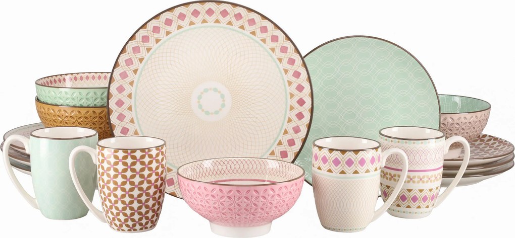 XXXLutz KOMBINOVANÝ SERVIS 16-dielne Creatable - Online Only bytové doplnky - 007768008701
