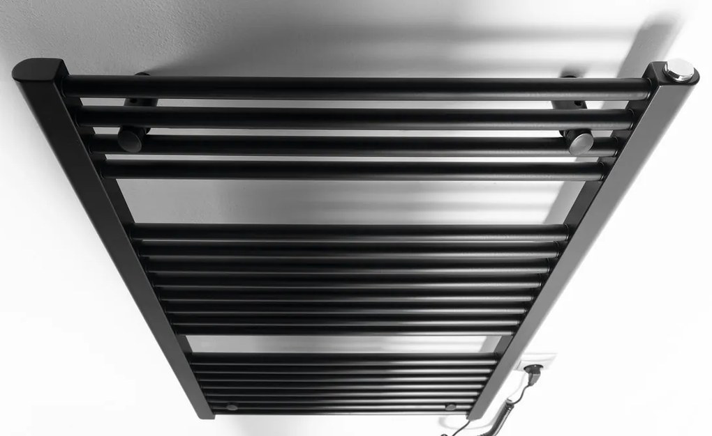 Aqualine Aqualine, DIRECT-E elektrické vykurovacie teleso, rovné, 600x960 mm, 400 W, čierna, ILE96TB