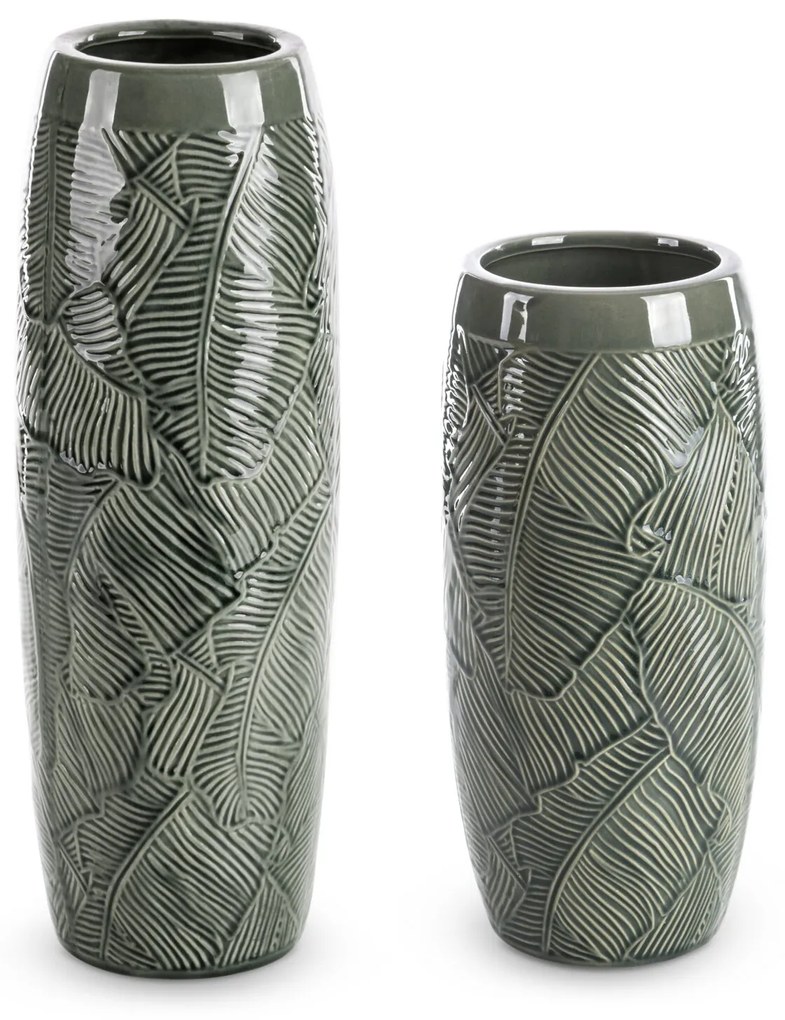 Dekoratívna váza DARA 14x40 CM TYRKYSOVÁ