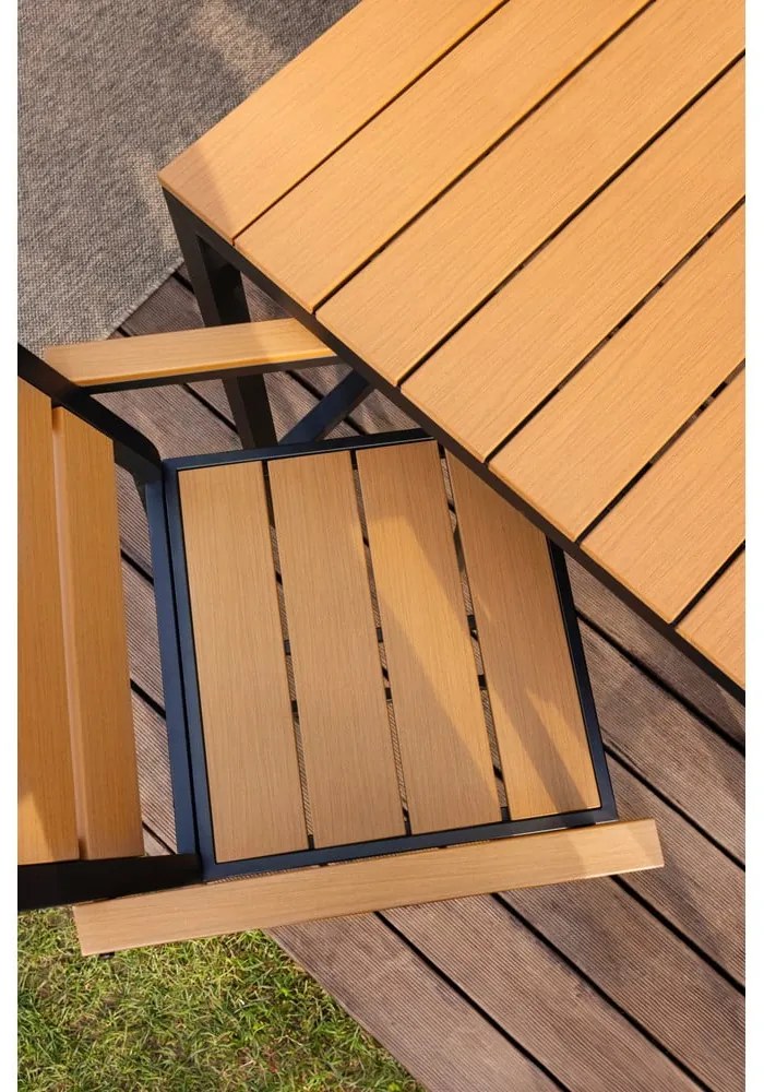 Záhradná jedálenská súprava v prírodnej farbe pre 4 osoby Nova – Bonami Selection