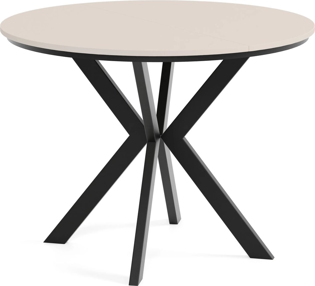 Okrúhly rozkladací jedálensky stôl DEVO PLUS Veľkosť: 90 - 128 cm