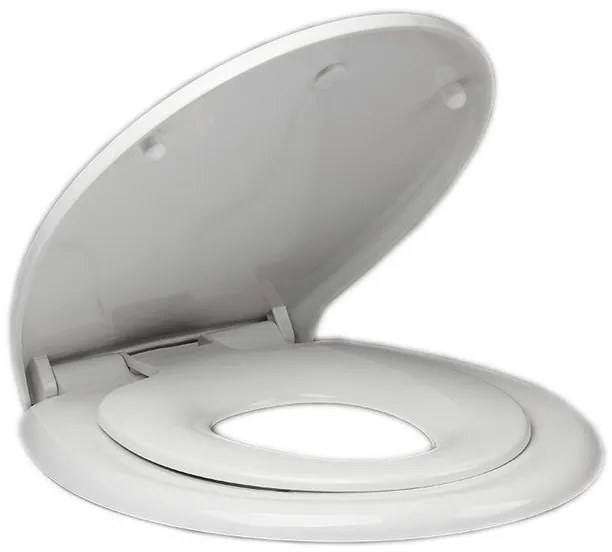 Aqualine Aqualine, Detské WC sedátko integrované do klasického WC sedátka, Soft Close, biela, FS125