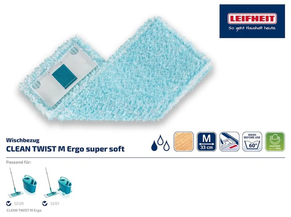 Náhrada k mopu LEIFHEIT Twist Ergo Super Soft M