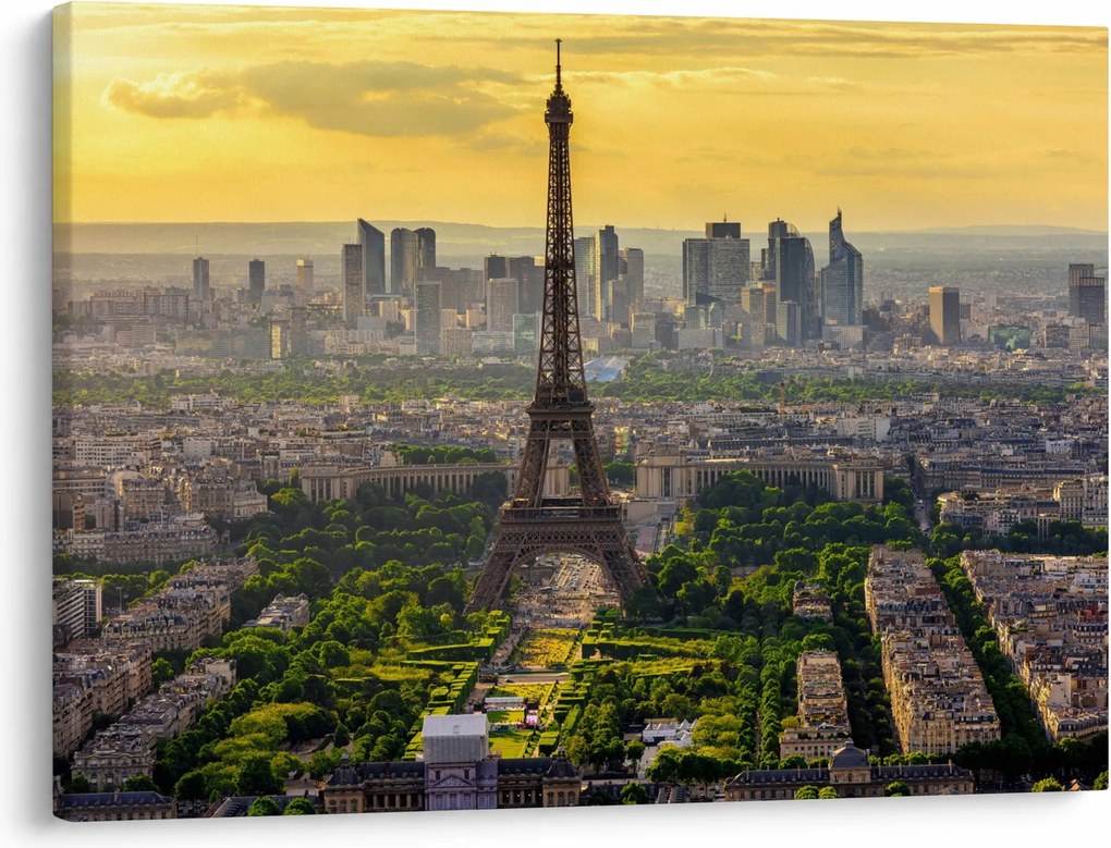 Obraz - Panoráma Paríža (70x50 cm)