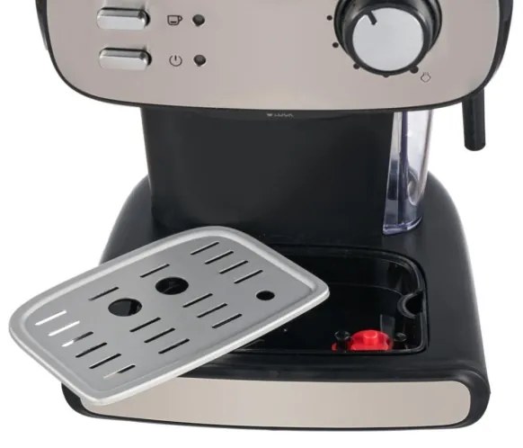 Heinner HEM-1100BKX - Pákový espresso kávovar 850 W / 230 V, čierny / matný chróm