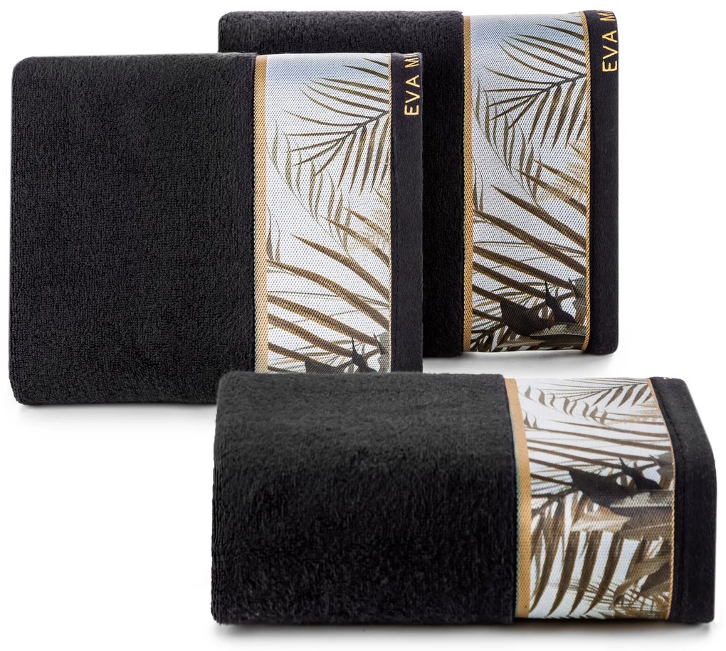 FROTÉ UTERÁK EVA MINGE17 50X90 CM ČIERNA