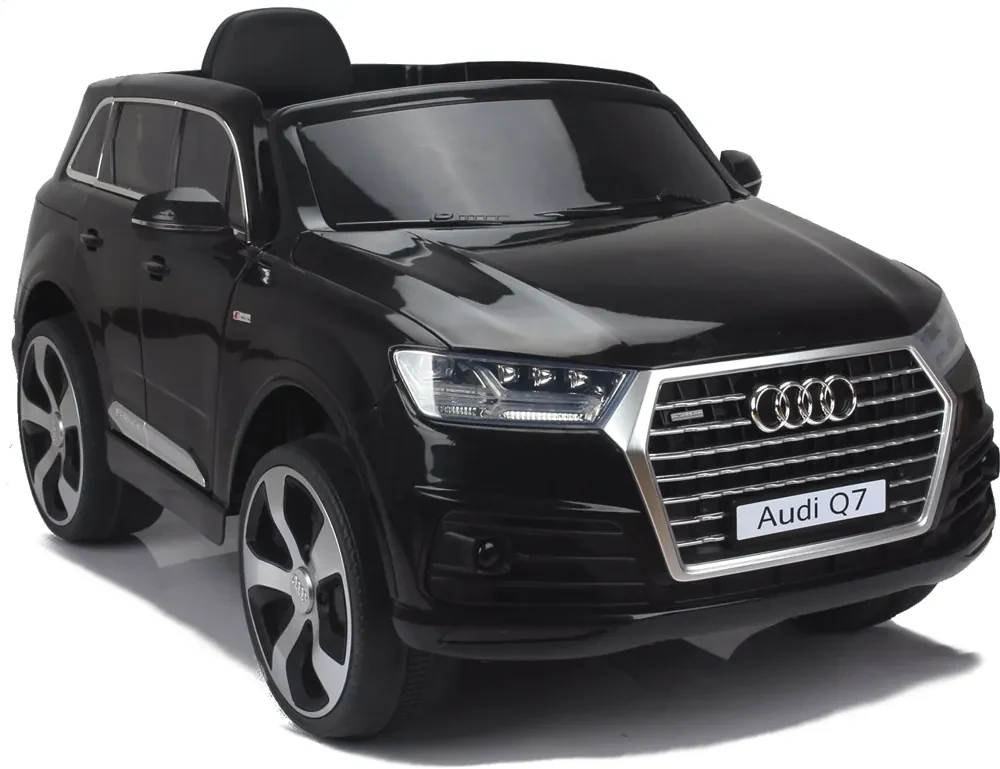 RAMIZ ELEKTRICKÉ AUTÍČKO AUDI Q7 - NELAKOVANÉ - ČIERNE - MOTOR-2x45W - BATÉRIA -2x 6V7Ah - 2022