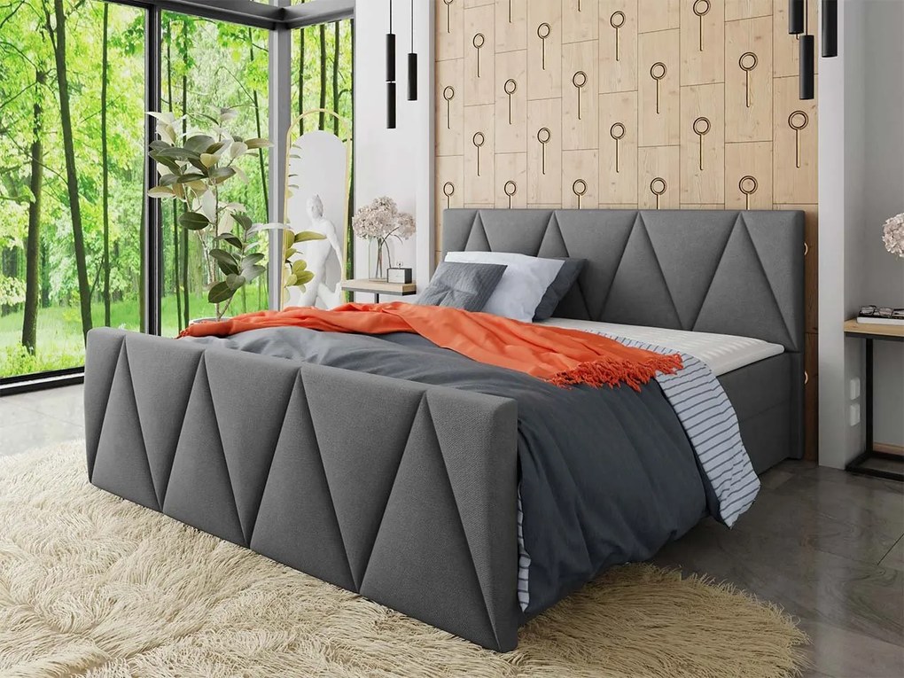 Kontinentálna posteľ Peregryn 3, Rozmer postele: 140x200, Dostupné poťahy: Rico 01