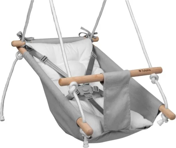 Detská hojdačka 3v1 Hop 40 sivá / biela