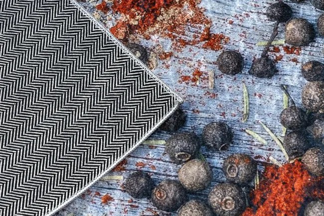 Protišmykový koberec / behúň ANDRE 33550 modrý / zelený