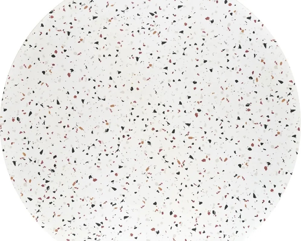 Jedálenský stôl Aramis 120 cm terrazzo biely