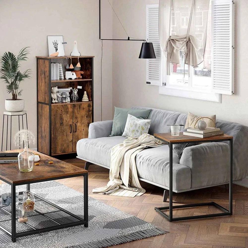 Úložná skrinka s policami VASAGLE LSC66BX