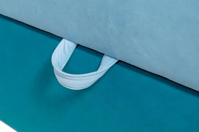 Čalúnená posteľ Mia, 200x180, modrá (AN 5914/5915)