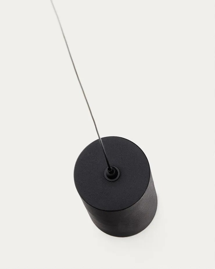 Čierna LED stmievateľná stojacia lampa (výška 339 cm) Orey – Kave Home