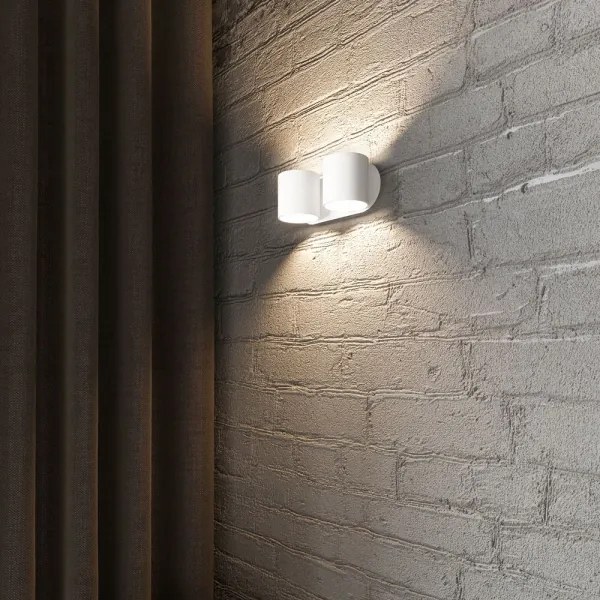 Sollux SL.0659 - Nástenné bodové svietidlo ORBIS 2xG9/40W/230V biela