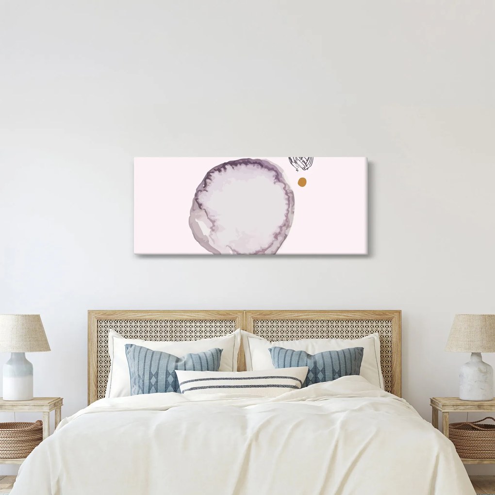 Obraz - Fialový minimalizmus N⁰4 (120x50 cm)