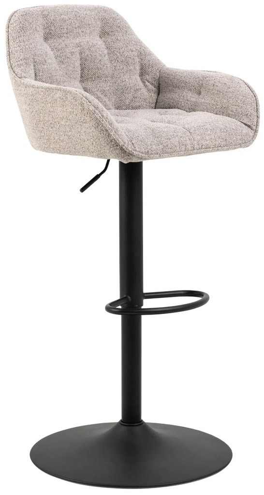 ELENA Béžová Latte (tkanina Monza 60)/čierna noha - BAROVÁ STOLIČKA ČALÚNENIE BOUCLÉ DO KUCHYNE/OBÝVAČKY/REŠTAURÁCIE