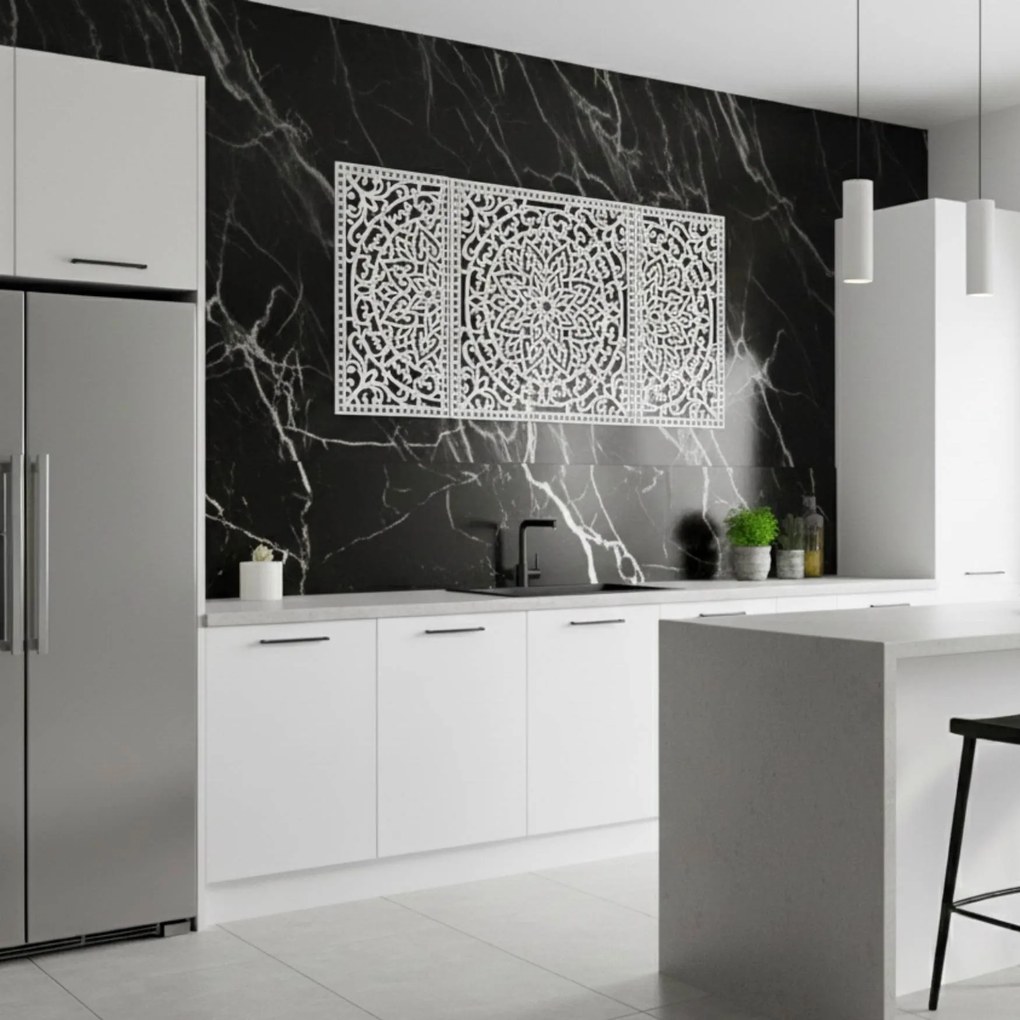 Drevená nástenná dekorácia Mandala | FLORIA: HDF - Javor 105 x 50 cm 4713-112978 HDF0514-B