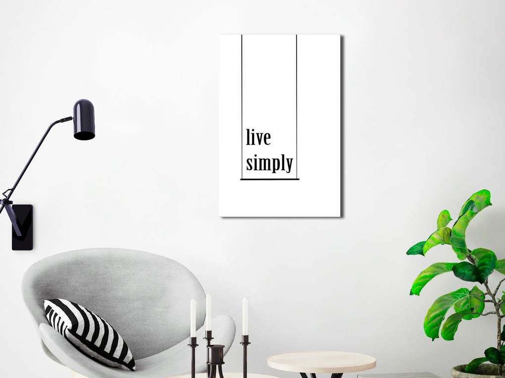 Artgeist Obraz - Minimalistic Motto (1 Part) Vertical Veľkosť: 40x60, Verzia: Premium Print