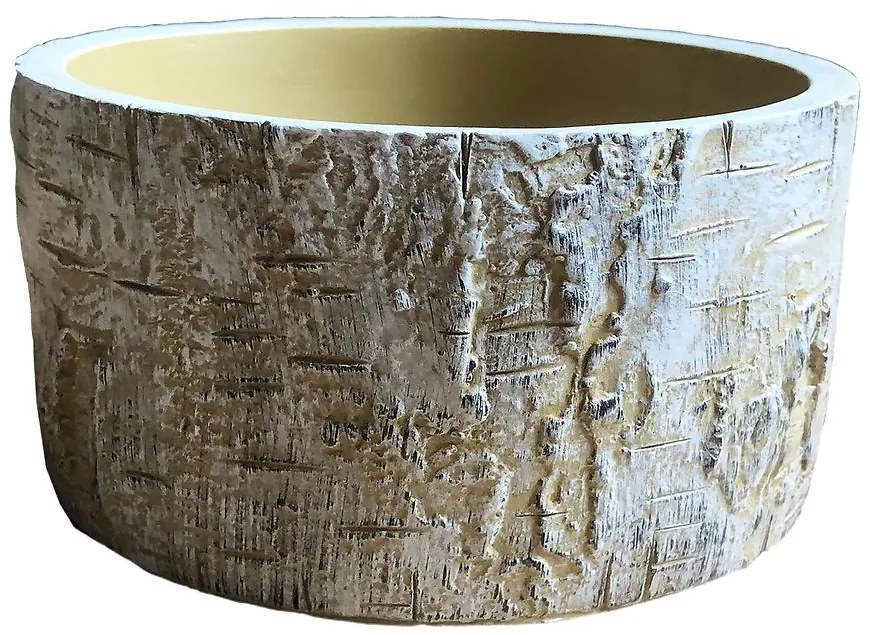 Kvetináč YS44361 cement 15,7x15,7x8,2 Antique White
