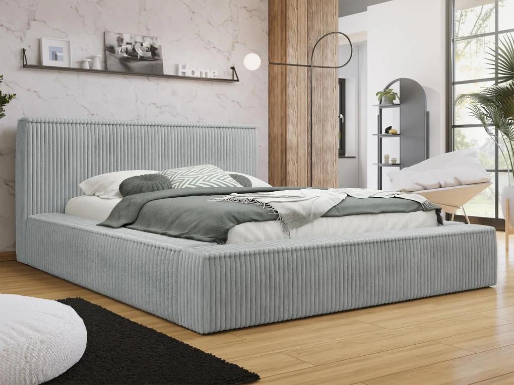 Manželská posteľ s úložným priestorom Gritta S, Dostupné poťahy: Top Sztruks 100, Rozmer postele: 180x200