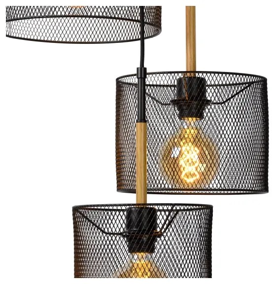 Lucide 45459/03/30 - Luster na lanku BASKETT 3xE27/40W/230V