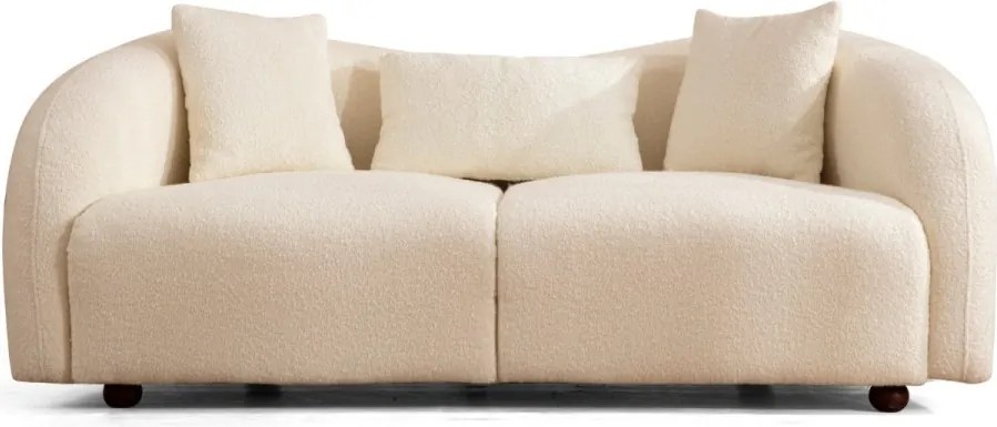 Dvojmiestna pohovka Venedik 190 cm boucle krémová