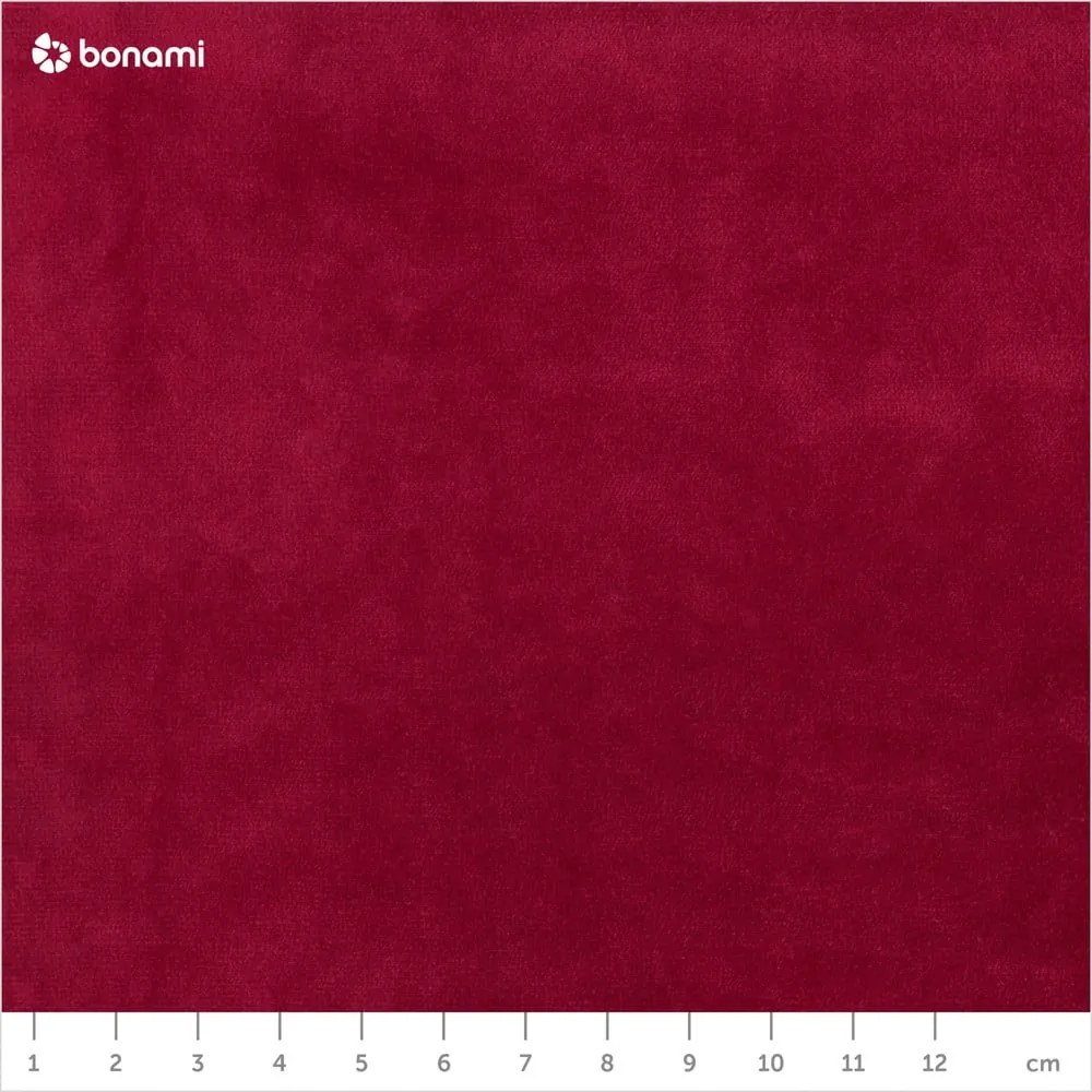 Červená rozkladacia pohovka s úložným priestorom Mazzini Sofas Pivoine