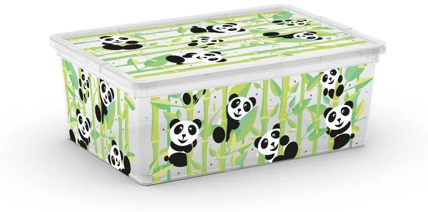 Plastový úložný box KIS C ANIMAL - S - medvedík panda