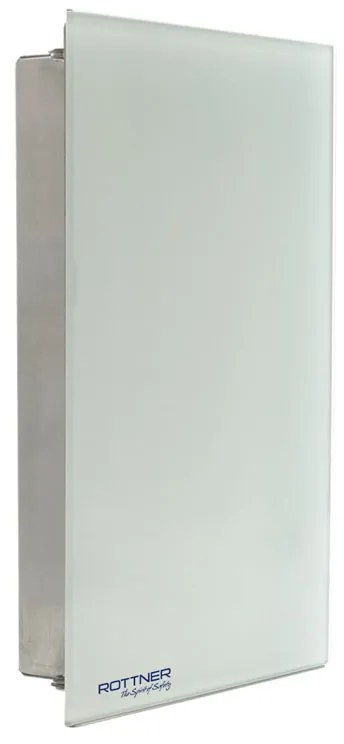 Skrinka na kľúče KEY GLASS, na 8 kľúčov, biela