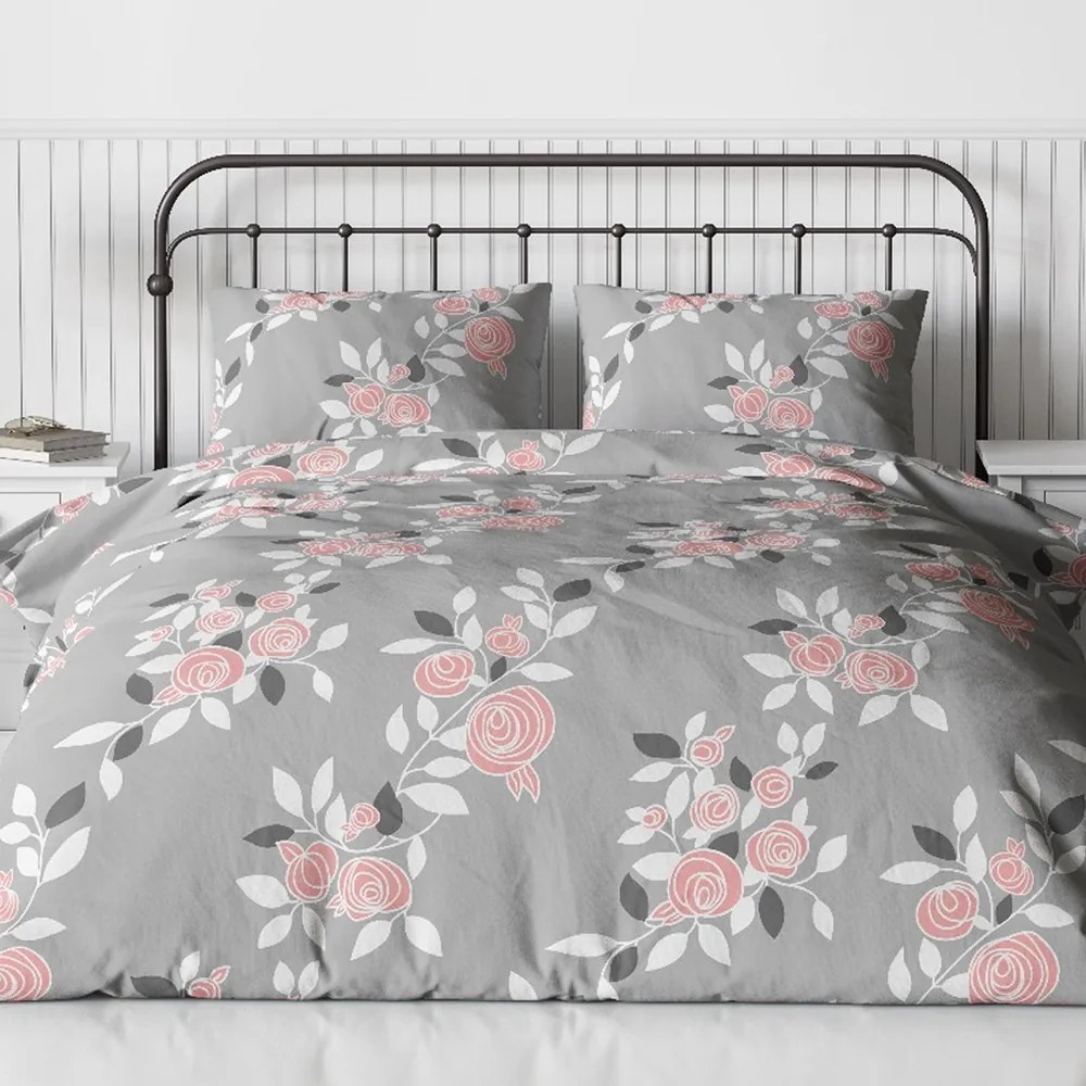Bavlnené obliečky Homa TORRY ROSES 3-dielna sada 140x200 cm