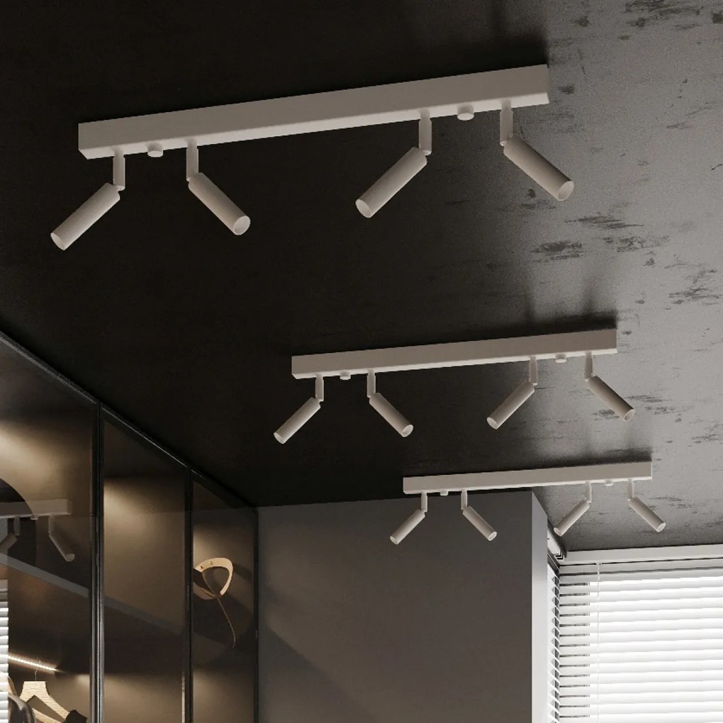 Nástenné svietidlo Eyetech, 1x biele kovové tienidlo, (možnosť polohovania)