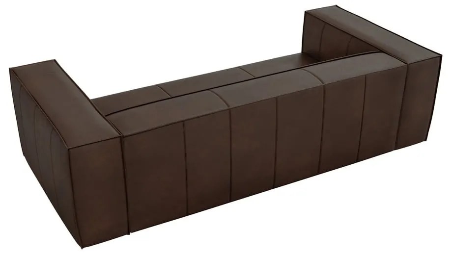 Tmavohnedá kožená pohovka 227 cm Madame - Windsor &amp; Co Sofas
