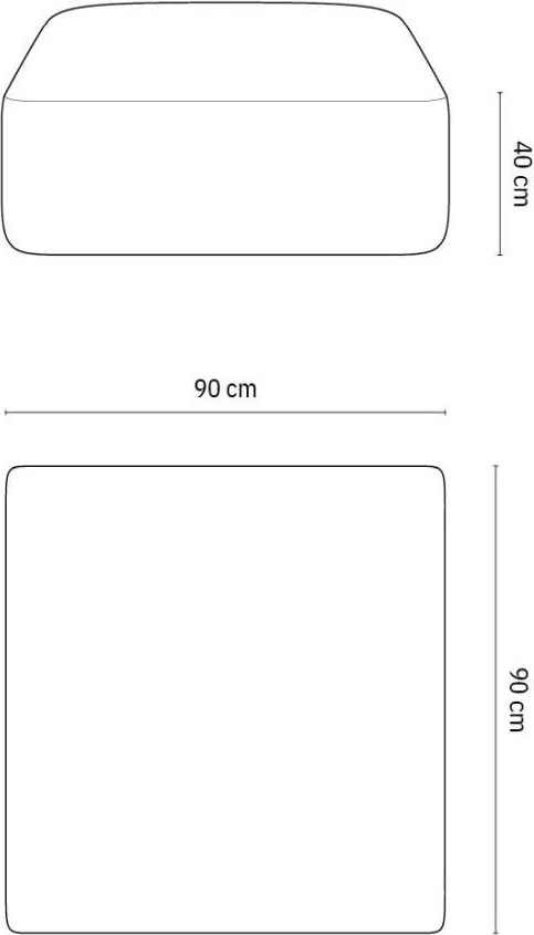 Béžová zamatová podnožka Campi – Cosmopolitan Design