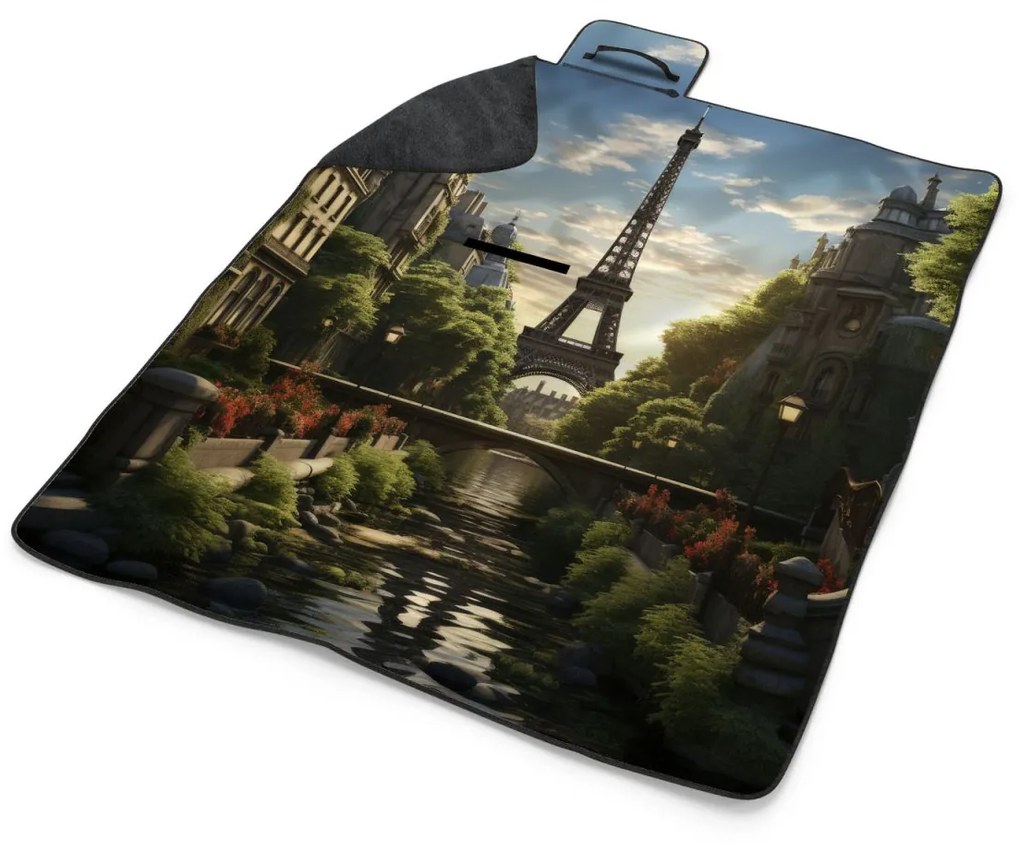 Sablio Plážová deka Paríž Eiffelova veža Art: 200x140 cm