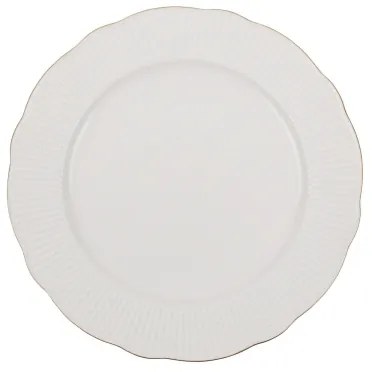 18-dielna jedálenská súprava biela/zlatá/porcelán