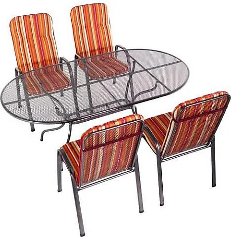 DEOKORK Kovový stôl oválny 190 x 105 cm