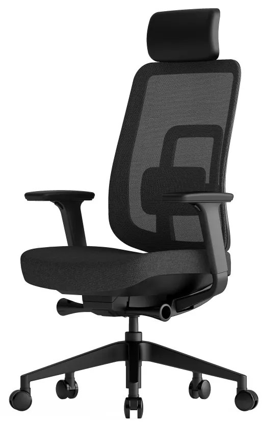 Kancelárska ergonomická stolička K42 — sieť, látka, čierna / viac farieb Čierna