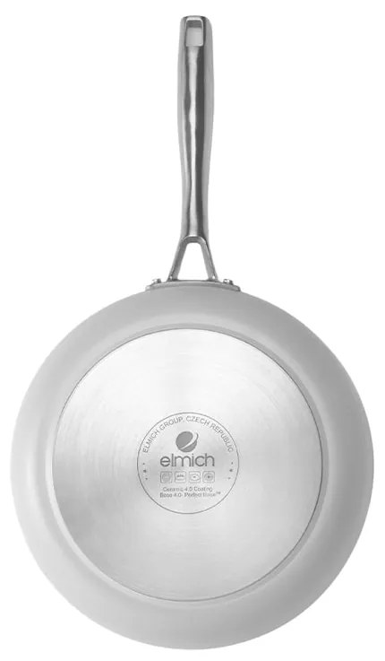 Elmich Nepriľnavá keramická panvica Vital Ø 28 cm - krémovo biela