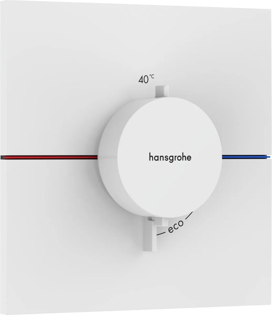 Hansgrohe ShowerSelect Comfort E, termostat pod omietku, biela matná, HAN-15574700