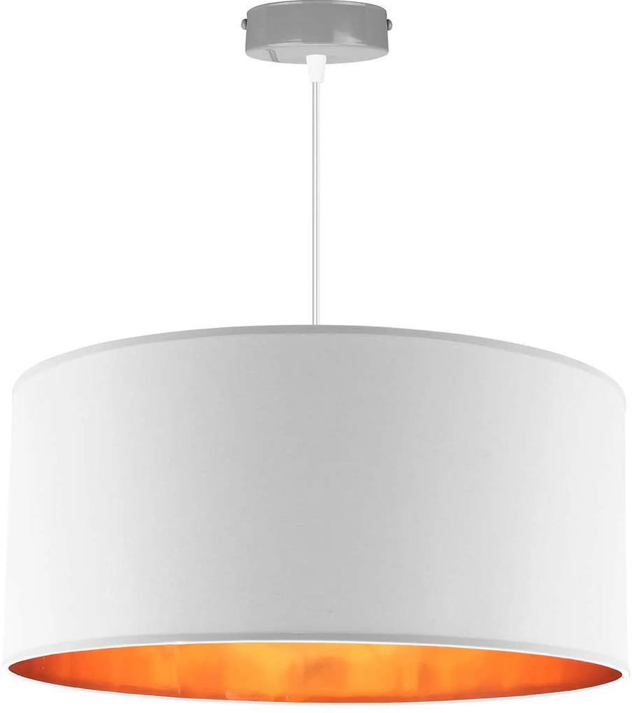 Závesné svietidlo Shade, 1x textilné tienidlo (výber zo 4 farieb), (výber z 3 farieb konštrukcie), (fi 44cm), g