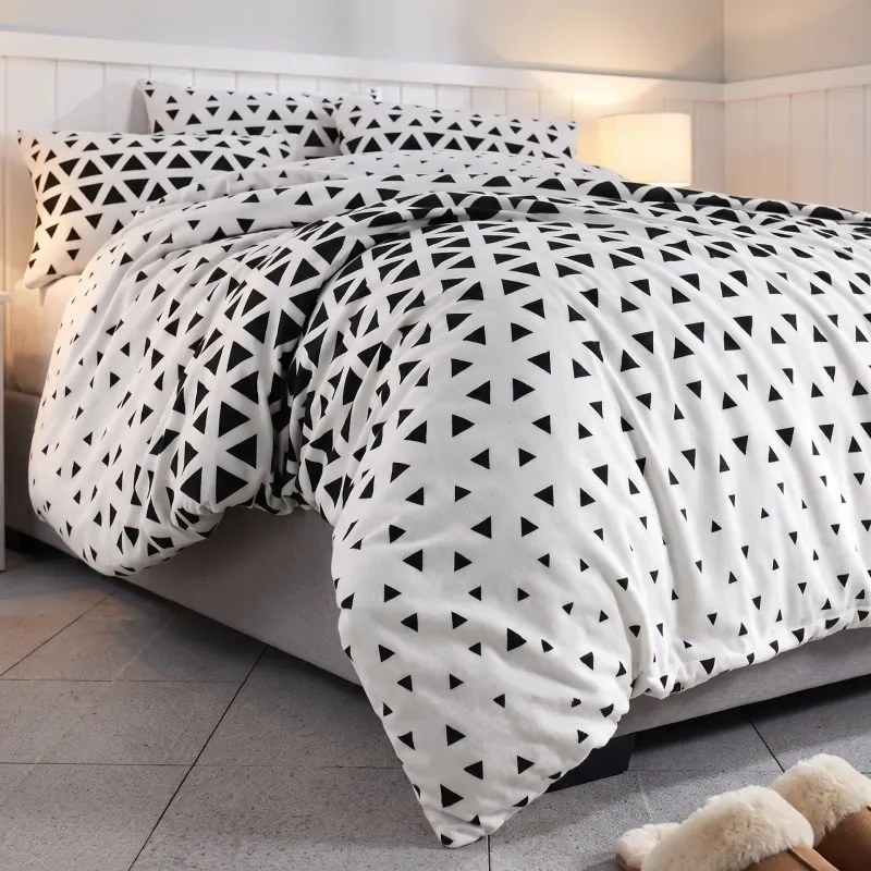 Flanelové obliečky Dubai EMI, Predĺžený set jednolôžko obsahuje 1x 140x220 + 1x 70x90
