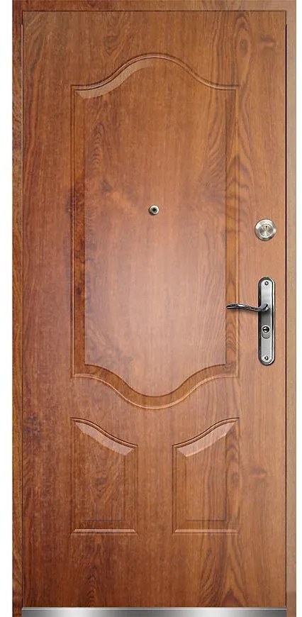 Dvere vchodové Bergamo 90L zlatý dub