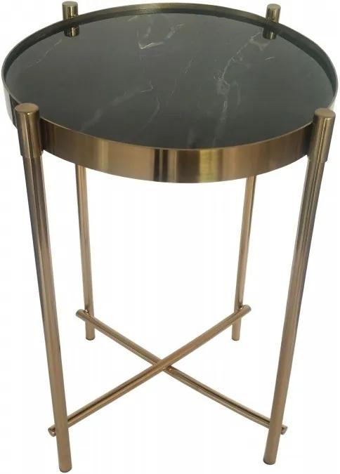 Hector Konferenční stolek Miron 35 cm černý lesk