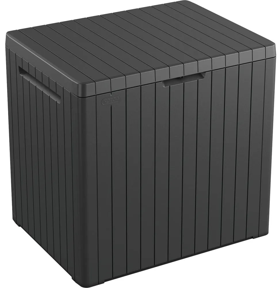 Sivý záhradný úložný box City – Keter