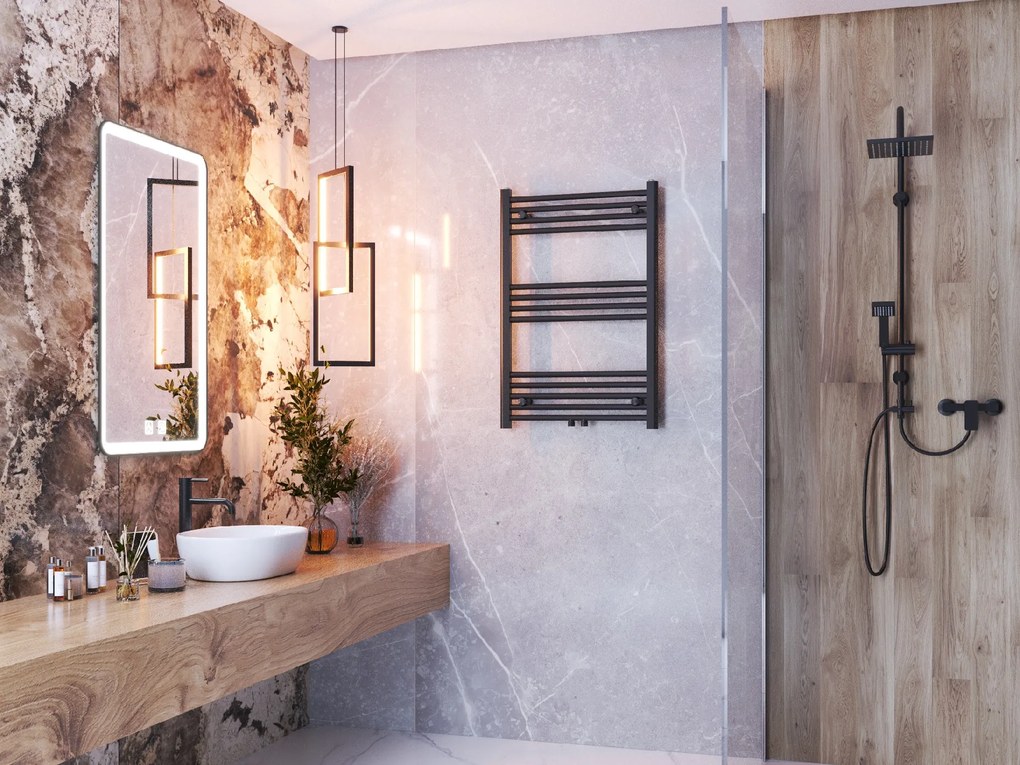 Gamma Erga Simple, vykurovacie teleso 900x600 mm, 410 W, čierna, ERG-LAV-SIMP-9060-BK