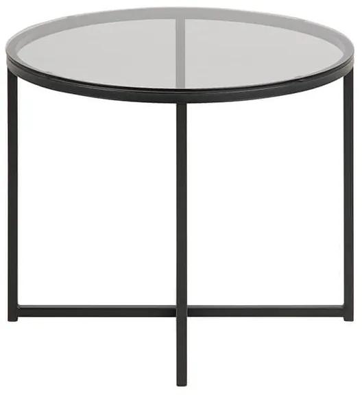 Cross R55 príručný stolík sklo / čierny